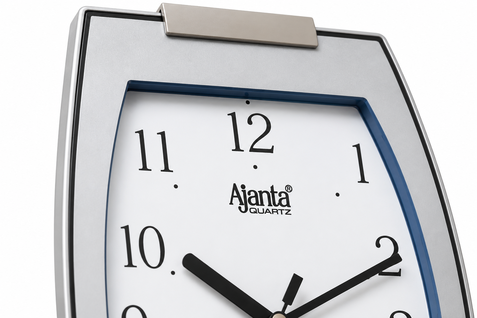 Ajanta 1337 Designer Wall Clock 11 Inch Silver Finish with 1 Year Warranty 3